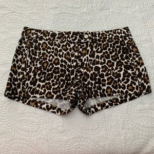 J Crew leopard shorts